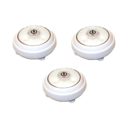 Rite Lite PUCK LIGHT 3LED WHT 3PK LPL623W